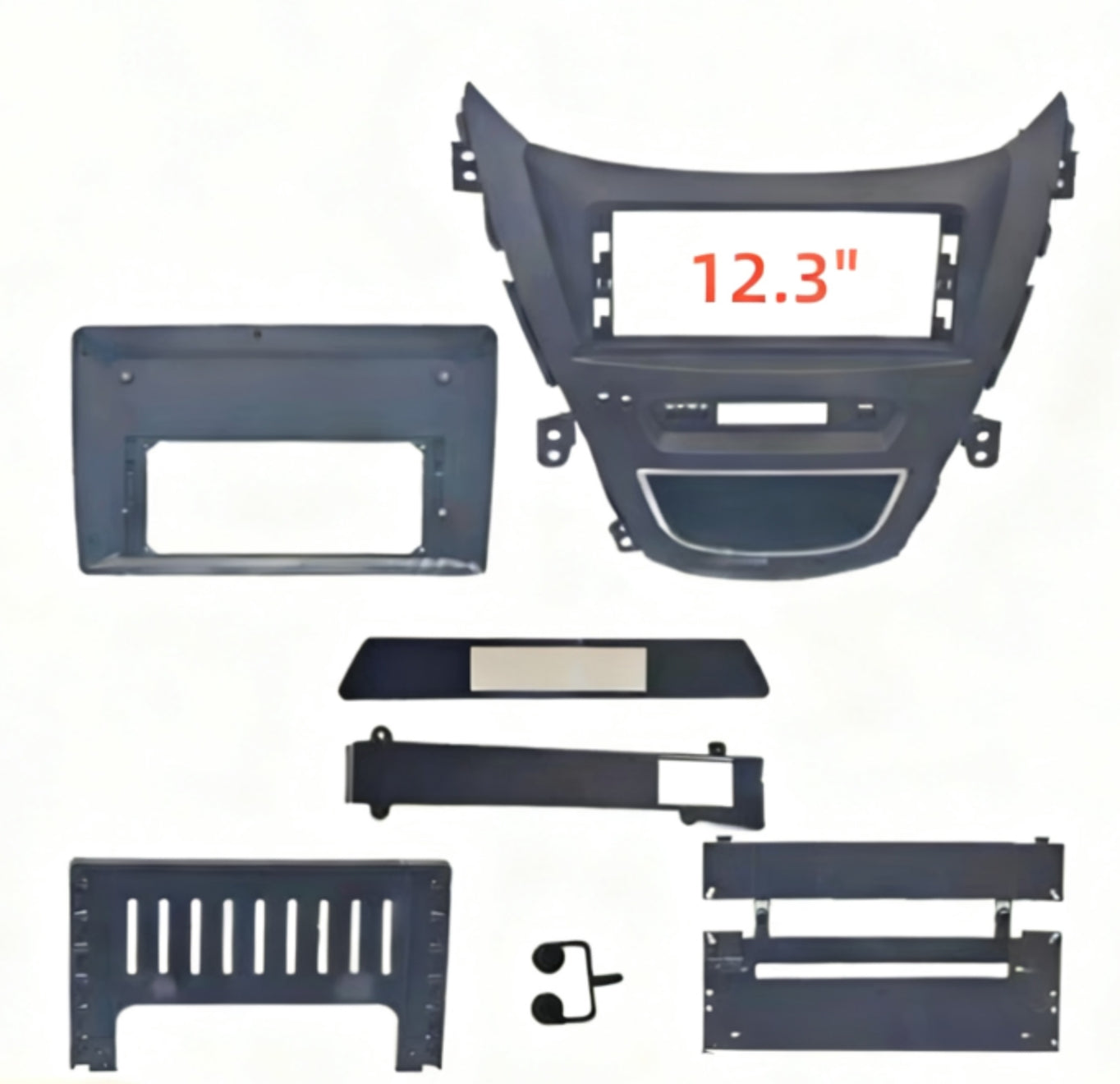 12.3 Inch Android 14 Universal Car Radio Stereo Android Auto Carplay for Hyundai Elantra 2014-2017