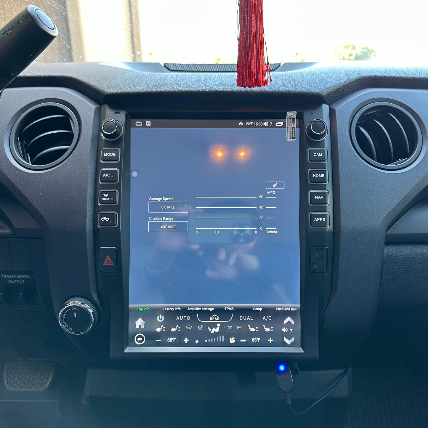 13” Android 13 Vertical Screen Navigation Radio for Toyota Tundra 2014 - 2021