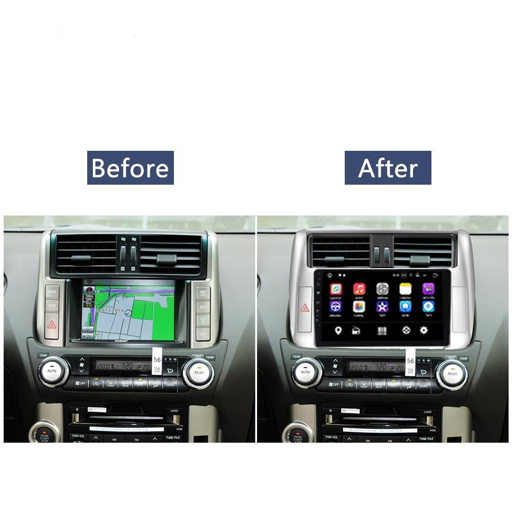10.2" Octa-core Quad-core Android Navigation Radio for Toyota Prado 2010 - 2013 In-Dash audio/video players head unit stereo online Phoenix Automotive Android Radio Tesla-style T-style XL Large screen Vertical screen big screen Linkswell inc x knob joying Aucar auto AutoTecPro Navigation Systems Rhino dasaita American muscle nifty city merge screens seicane car radio