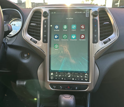 13.6" Vertical Screen Android 12 Fast boot Navigation Radio for Jeep Cherokee 2014 - 2021 | Phoenix Automotive