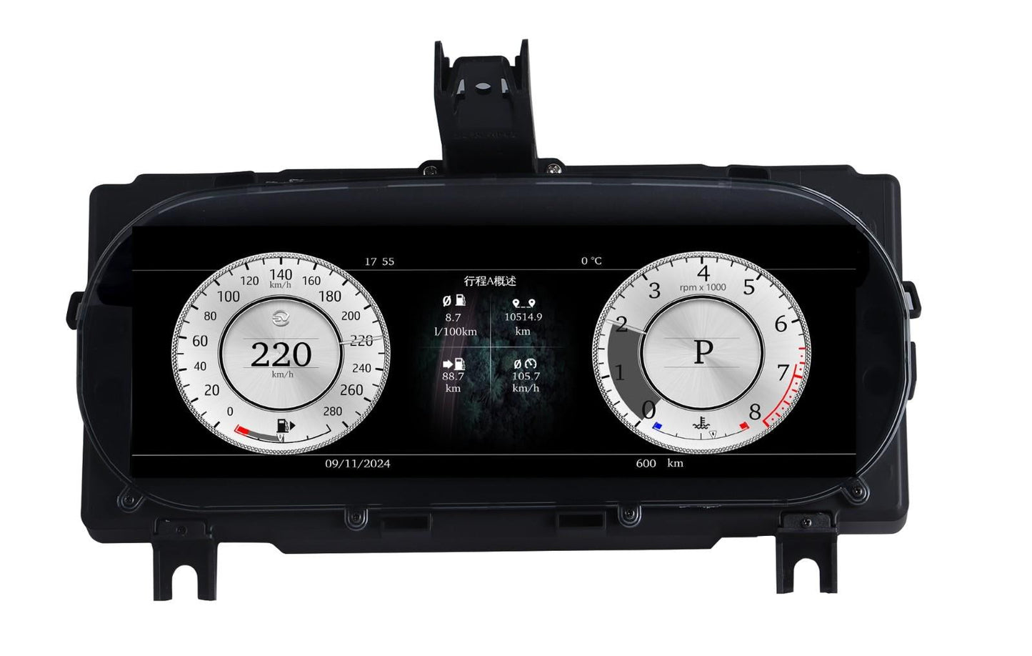 12.3 inch LCD Screen Digital Cluster Gauge for Land Rover Discovery Sport 2015-2019 Speedometer Replacement Dashboard Instrument Cluster Digital Display Panel