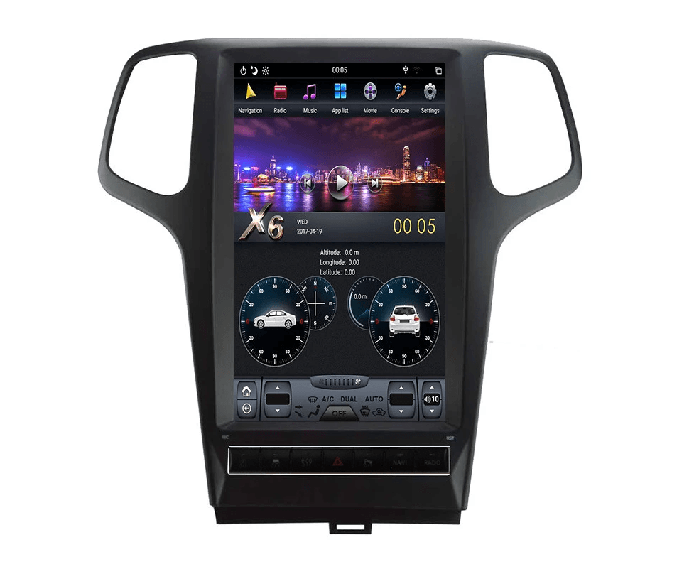 [Open-box] [PX6 Six-core] 13.6" Vertical Screen Android 9 Fast boot Navigation Radio for Jeep Grand Cherokee 2014 - 2022 In-Dash audio/video players head unit stereo online Phoenix Automotive Android Radio Tesla-style T-style XL Large screen Vertical screen big screen Linkswell inc x knob joying Aucar auto AutoTecPro Navigation Systems Rhino dasaita American muscle nifty city merge screens seicane car radio