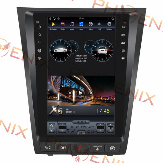 [ PX6 SIX-CORE ] 11.8" Vertical Screen Android 9 Fast boot Navigation Radio for Lexus GS 300 350 430 450h 460 2005 - 2011 - Smart Car Stereo Radio Navigation | In-Dash audio/video players onl