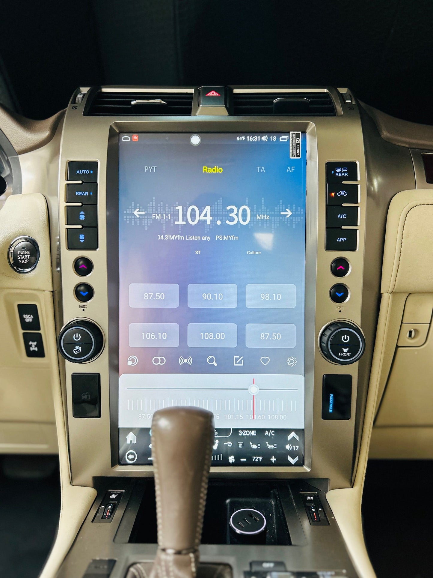 15.6" Android 13/14 Fast boot Navigation Radio for Lexus GX 400 GX 460 2010 - 2021