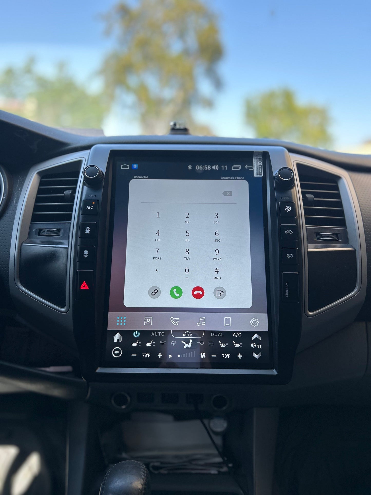 13” Android 13/14 Vertical Screen Navigation Radio for Toyota Tacoma 2005 - 2015