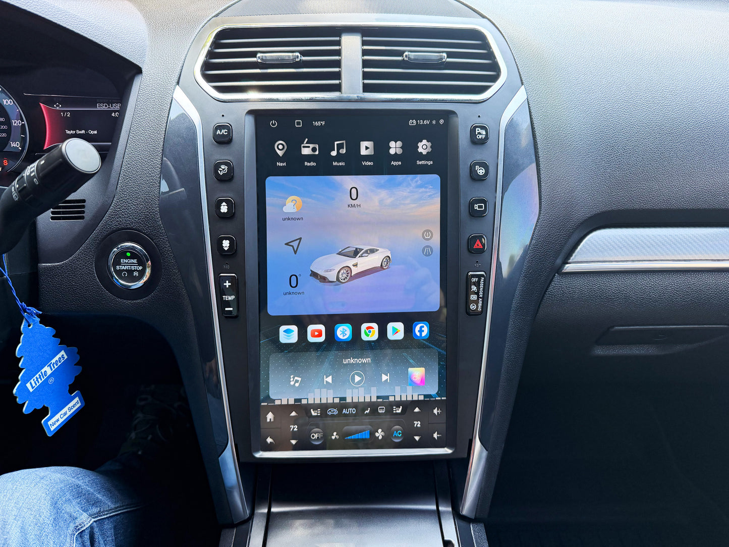 13.6" Android 13/14 Vertical Screen Navigation Radio for Ford Explorer 2011 - 2019