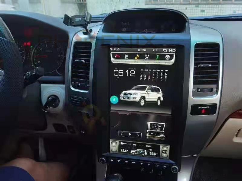 [ PX6 SIX-CORE ] 13.6" Vertical Screen Android 10.0 Fast boot Navigation Radio for Toyota Land Cruiser Prado / Lexus GX470 2002 - 2009 - Smart Car Stereo Radio Navigation | In-Dash audio/vide