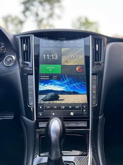 [open box] 13.6" ANDROID 14 FAST BOOT VERTICAL SCREEN NAV RADIO FOR INFINITI Q50 Q60
