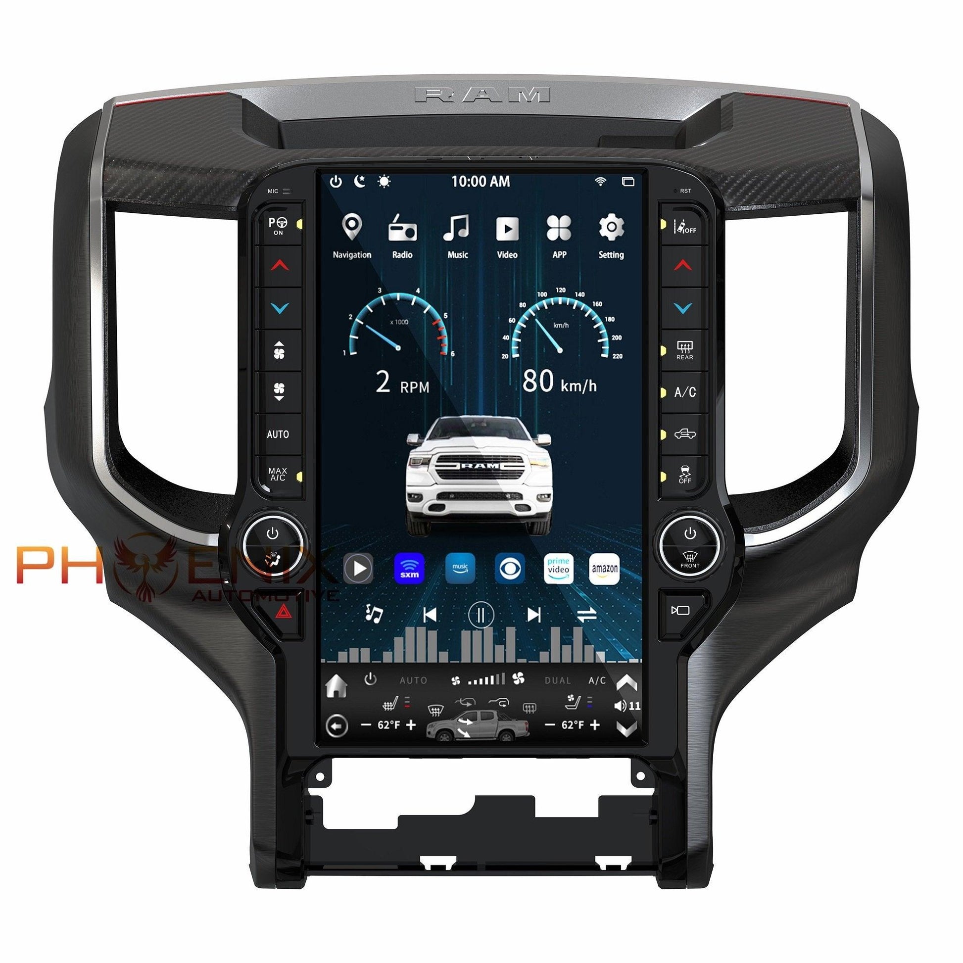 [Open box] 13.6” Android 10 Vertical Screen Navigation Radio for Dodge Ram 2019- 2022 In-Dash audio/video players head unit stereo online Phoenix Automotive Android Radio Tesla-style T-style XL Large screen Vertical screen big screen Linkswell inc x knob joying Aucar auto AutoTecPro Navigation Systems Rhino dasaita American muscle nifty city merge screens seicane car radio