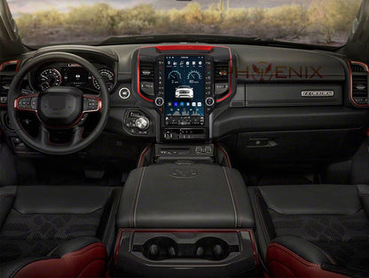 [Open box] 13.6” Android 10 Vertical Screen Navigation Radio for Dodge Ram 2019- 2022 In-Dash audio/video players head unit stereo online Phoenix Automotive Android Radio Tesla-style T-style XL Large screen Vertical screen big screen Linkswell inc x knob joying Aucar auto AutoTecPro Navigation Systems Rhino dasaita American muscle nifty city merge screens seicane car radio