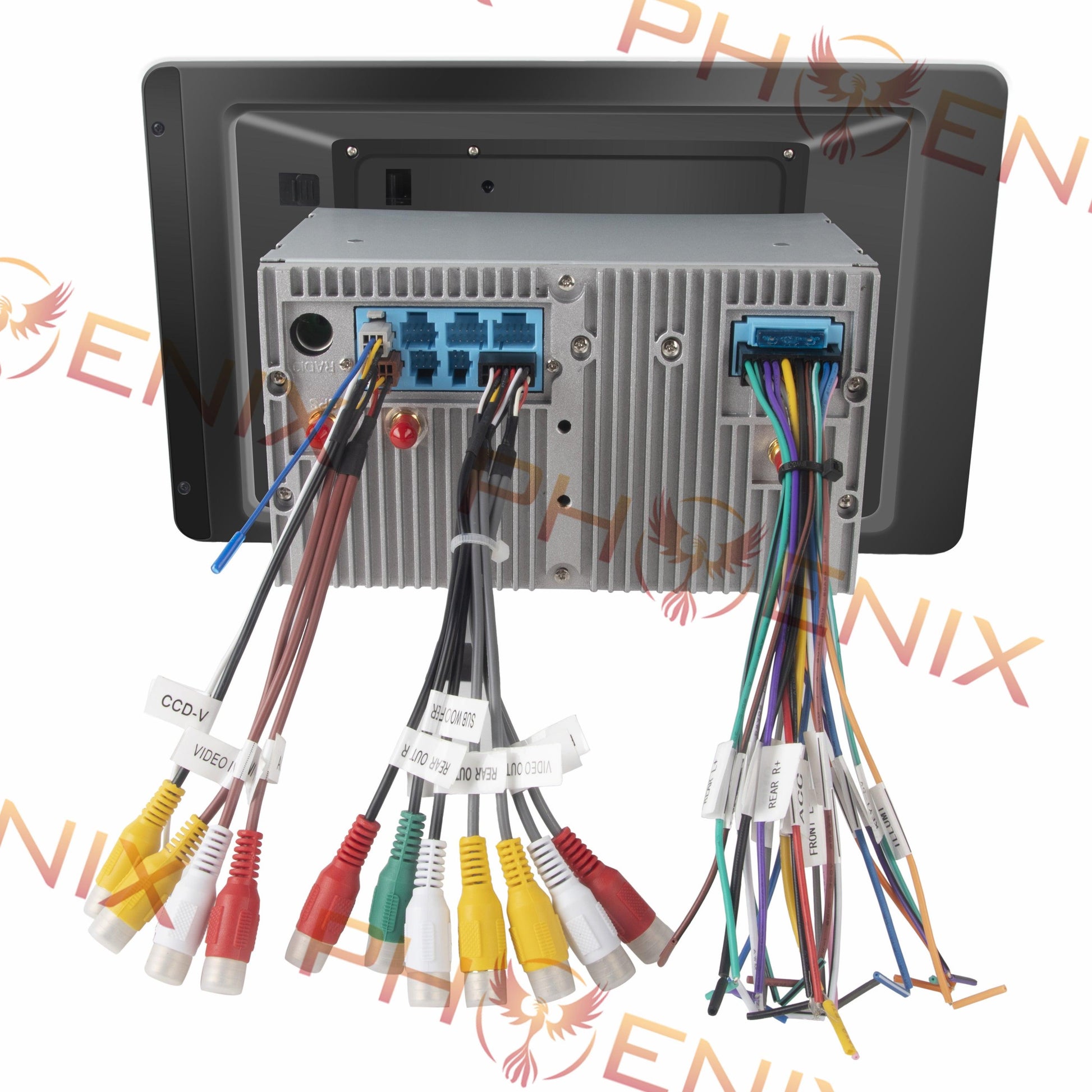 13.3" Android 10.0 Universal double din Navigation Radio with Motorized rotatable screen | Phoenix Automotive