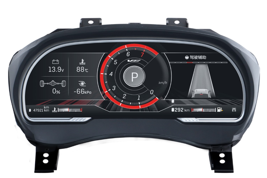 12.3 inch LCD Screen Digital Cluster Gauge for Cadilac ATS/ATS-L 2014-2017 Speedometer Replacement Dashboard Instrument Cluster Digital Display Panel
