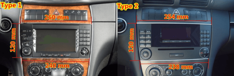 8.8" Octa-core Metal Trim Android Navigation Radio for Mercedes Benz C CLK W203 C200 C230 C320 CLK350 - Smart Car Stereo Radio Navigation | In-Dash audio/video players online - Phoenix Automo