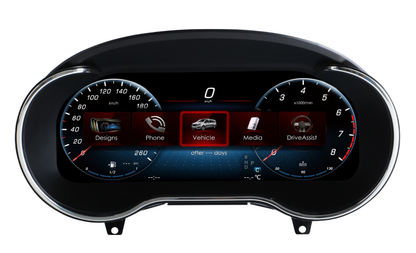 12.3 inch LCD Screen Digital Cluster Gauge for Mercedes-Benz C-Class/GLC 2016-2020 Speedometer Replacement Dashboard Instrument Cluster Digital Display Panel
