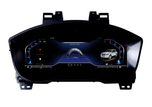 12.3 inch LCD Screen Digital Cluster Gauge for Ford Explorer 2017-2018 Speedometer Replacement Dashboard Instrument Cluster Digital Display Panel