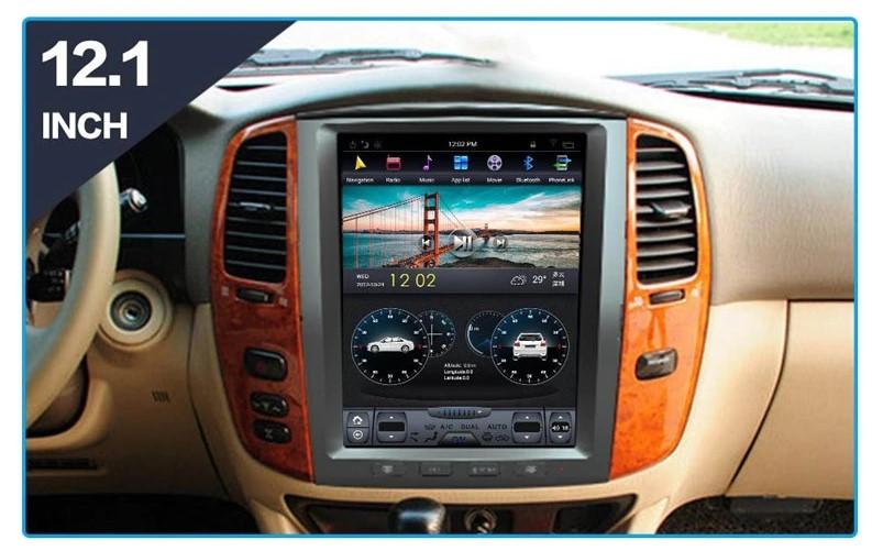 [Open box] 12.1" Vertical Screen Android Navi Radio for Toyota Land Cruiser LC100 2002 - 2007 - Smart Car Stereo Radio Navigation | In-Dash audio/video players online - Phoenix Automotive