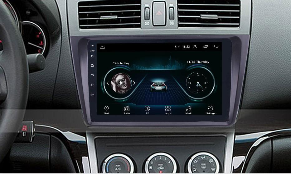 9" Octa-Core Android Navigation Radio for Mazda 6 2009 - 2013 In-Dash audio/video players head unit stereo online Phoenix Automotive Android Radio Tesla-style T-style XL Large screen Vertical screen big screen Linkswell inc x knob joying Aucar auto AutoTecPro Navigation Systems Rhino dasaita American muscle nifty city merge screens seicane car radio