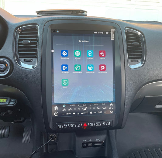 [Open box] 13” Android 12 Vertical Screen Navigation Radio for Dodge Durango 2011 - 2020 In-Dash audio/video players head unit stereo online Phoenix Automotive Android Radio Tesla-style T-style XL Large screen Vertical screen big screen Linkswell inc x knob joying Aucar auto AutoTecPro Navigation Systems Rhino dasaita American muscle nifty city merge screens seicane car radio