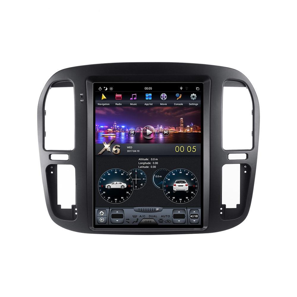 [ G6 octa-core ] 12.1" Vertical Screen Android 11 Navi Radio for Toyota Land Cruiser LC100 1999 - 2002 - Smart Car Stereo Radio Navigation | In-Dash audio/video players online - Phoenix Autom