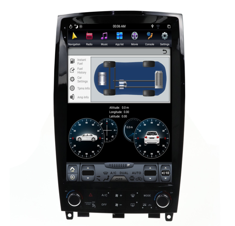 [ G6 octa-core ] 12.1" Vertical Screen Android 11 Fast boot Navigatio Receiver for Infiniti QX50 2010 - 2017 | Phoenix Automotive