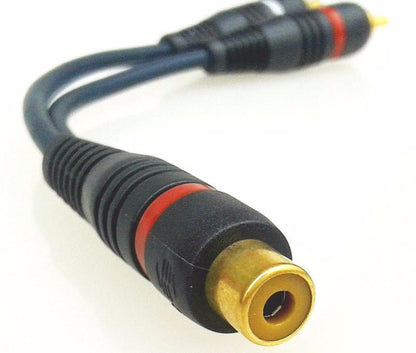 RCA Y adapter splitter one female to two male long Gold plated ebay amazon alibaba aliexpress rhino radios car toys CarPlayNav infotaiment crutchfield best buy walmart stinger carplaymart mergescreen 4x4 shop canada Idoing ddp motorsports ridies AWESAFE american trucks americantrucks temu SquareWheels Automotive SquareWheelsauto