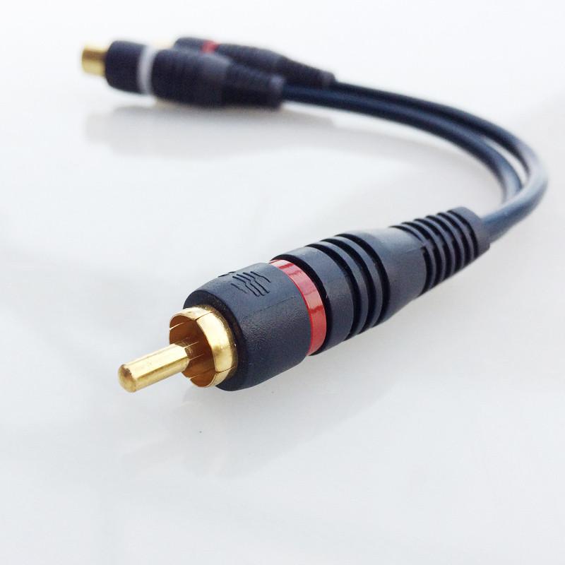 RCA Y adapter splitter one male to two female - Smart Car Stereo Radio Navigation | In-Dash audio/video players online - Phoenix Automotive