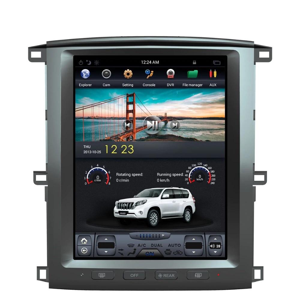 [ G6 octa-core ] 12.1" Vertical Screen Android 11 Fast boot Navi Radio for Toyota Land Cruiser LC100 2002 - 2007 | Phoenix Automotive