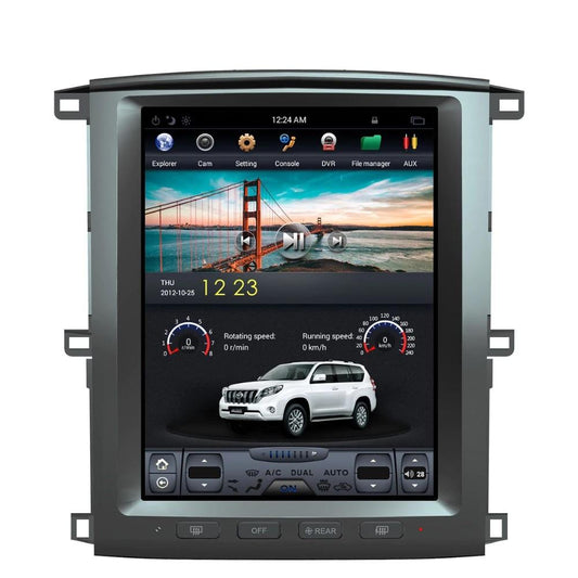 [ G6 octa-core ] 12.1" Vertical Screen Android 11 Fast boot Navi Radio for Toyota Land Cruiser LC100 2002 - 2007 | Phoenix Automotive
