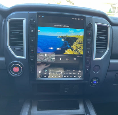 [ New ] 13” Android 13 Vertical Screen Navigation Radio for Nissan Titan (XD) 2016 - 2019 | Phoenix Automotive