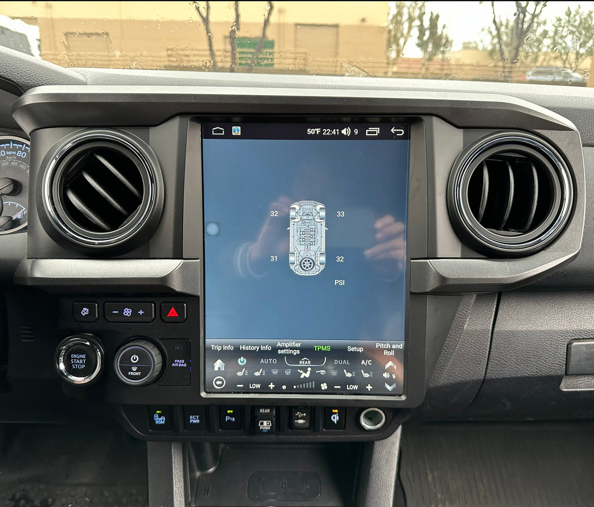 SC7870/Qualcomm6125 12.1” Android 13 fast boot Vertical Screen Navigation Radio for Toyota Tacoma 2016 - 2023 | Phoenix Automotive