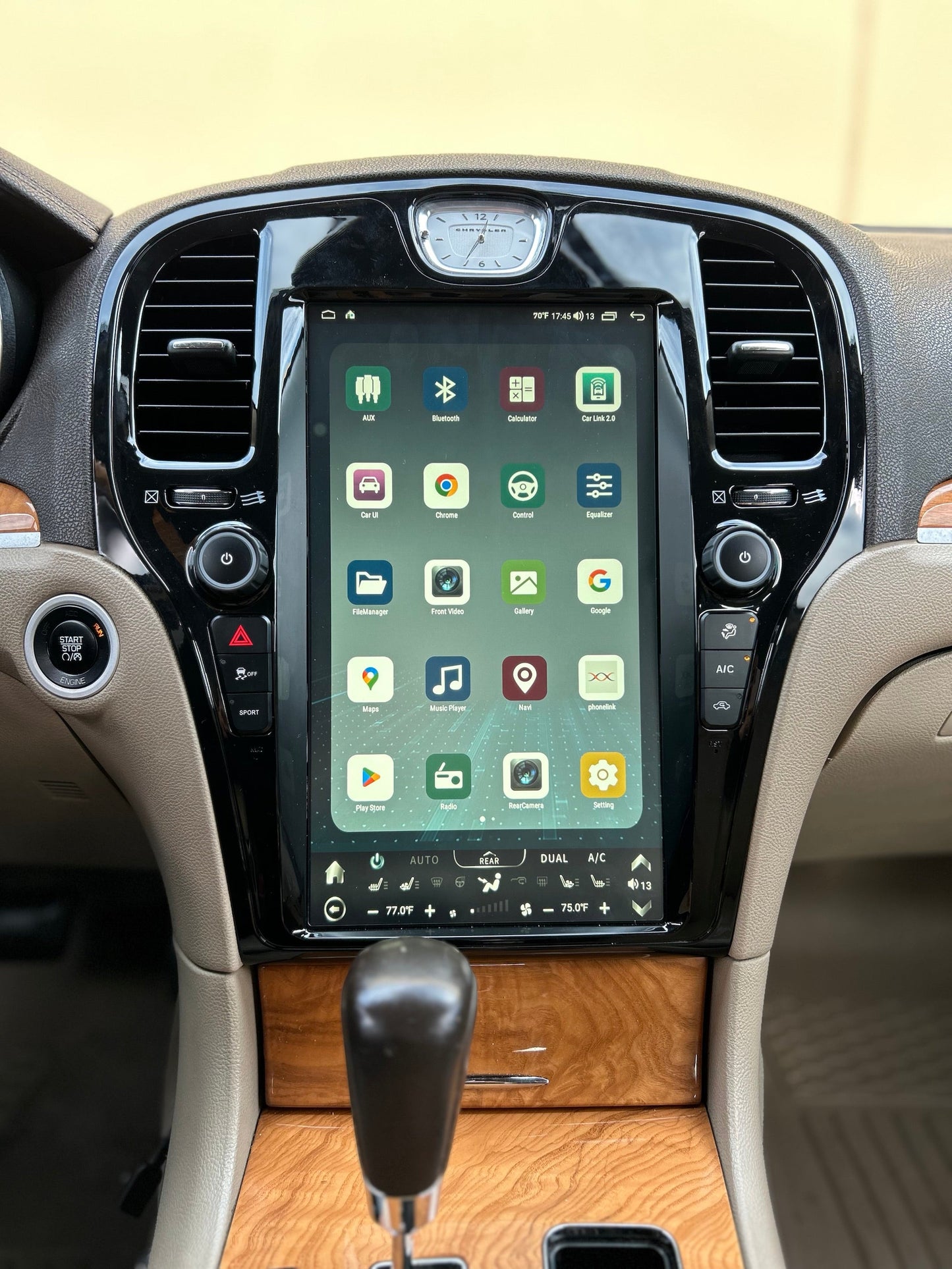 13.6" Vertical Screen Android 13/14 Navigation Radio for Chrysler 300 300C 300S 2011 - 2023