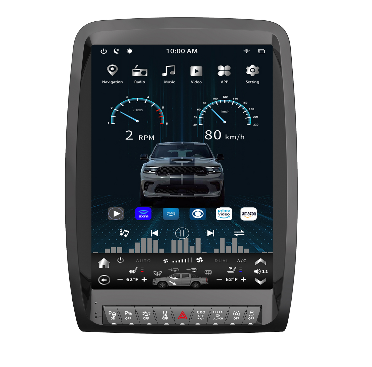 [ New ] 13” Android 13 Vertical Screen Navigation Radio for Dodge Durango 2011 - 2020 | Phoenix Automotive