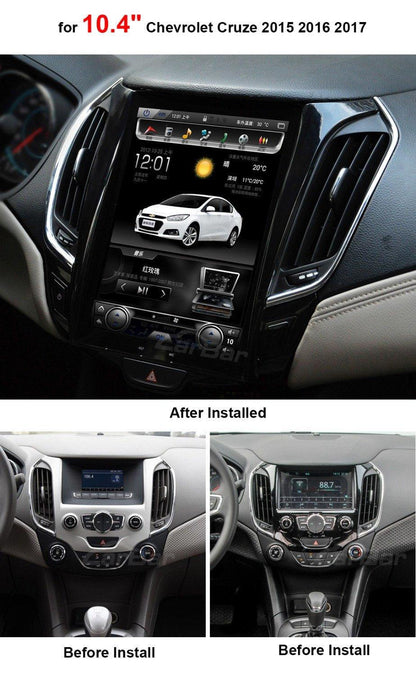 Open Box 10.4" Vertical Screen Android Navigation Radio for Chevrolet Cruze 2016 2017 ebay amazon alibaba aliexpress rhino radios car toys CarPlayNav infotaiment crutchfield best buy walmart stinger carplaymart mergescreen 4x4 shop canada Idoing ddp motorsports ridies AWESAFE american trucks americantrucks temu SquareWheels Automotive SquareWheelsauto