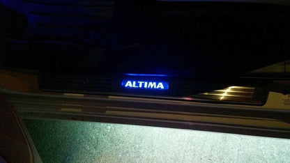 New LED Illuminated Stainless Steel Kick Plate Scuff Plate Set for Nissan Altima 2008-2017 - Smart Car Stereo Radio Navigation | In-Dash audio/video players online - Phoenix Automotive