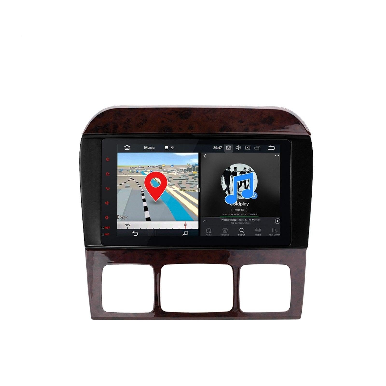 9" Octa-Core Android Navigation Radio for Mercedes-Benz S-class 1998 - 2005 - Smart Car Stereo Radio Navigation | In-Dash audio/video players online - Phoenix Automotive