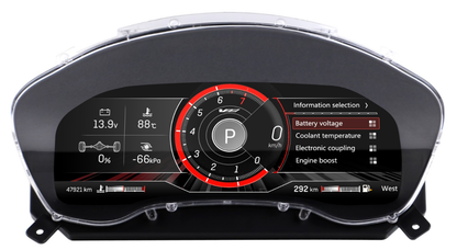 12.3 inch LCD Screen Digital Cluster Gauge for Cadillac SRX 2013-2015 Speedometer Replacement Dashboard Instrument Cluster Digital Display Panel