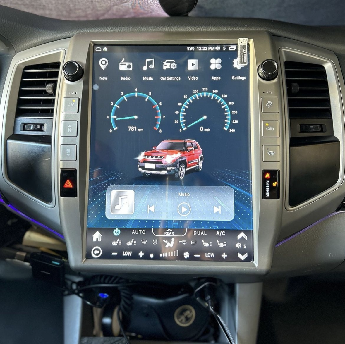 13” Android 12 Vertical Screen Navigation Radio for Toyota Tacoma 2005 - 2015 | Phoenix Automotive