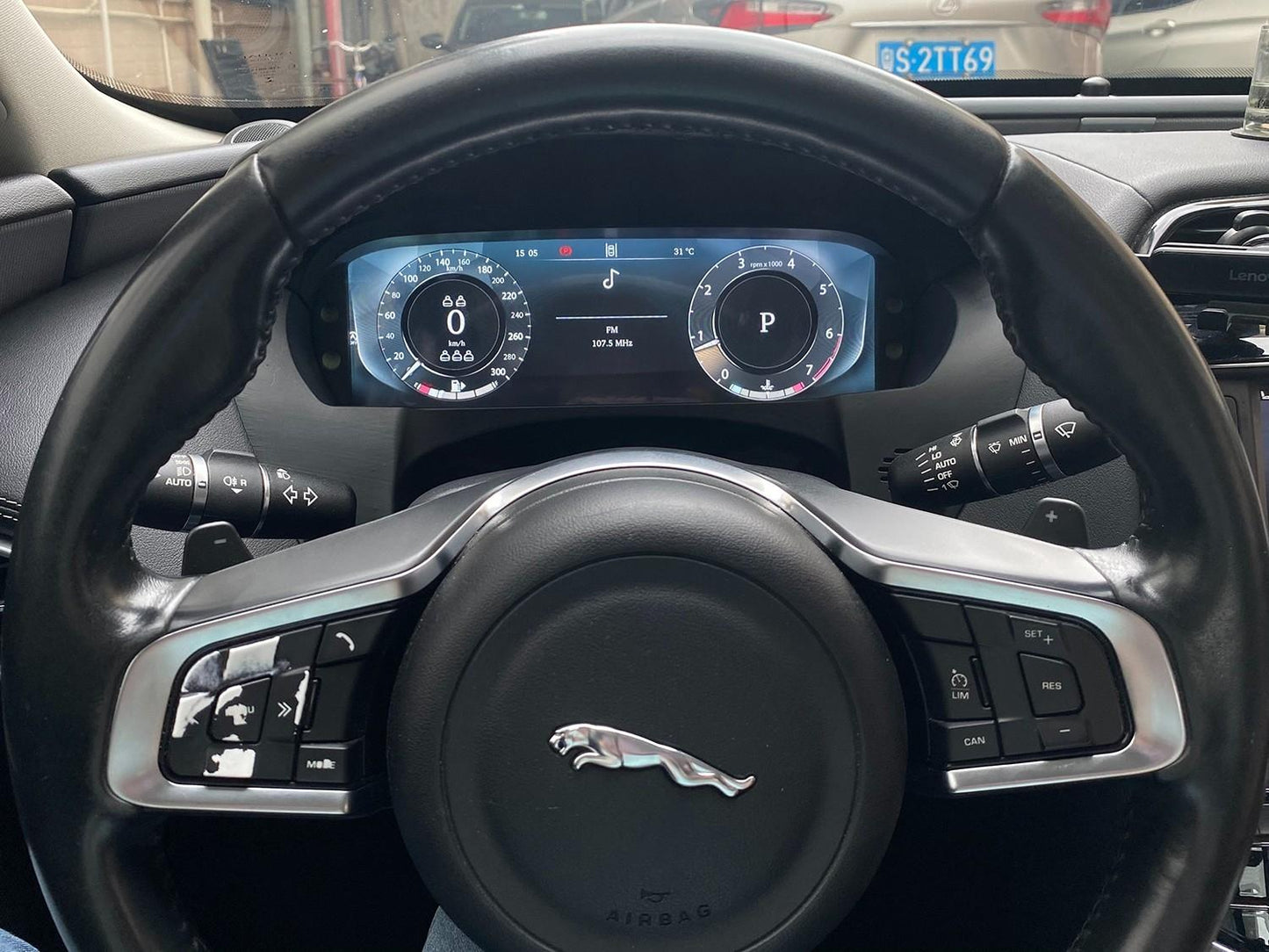 12.3 inch LCD Screen Digital Cluster Gauge for Jaguar XE/F-PACE 2016-2020 Speedometer Replacement Dashboard Instrument Cluster Digital Display Panel