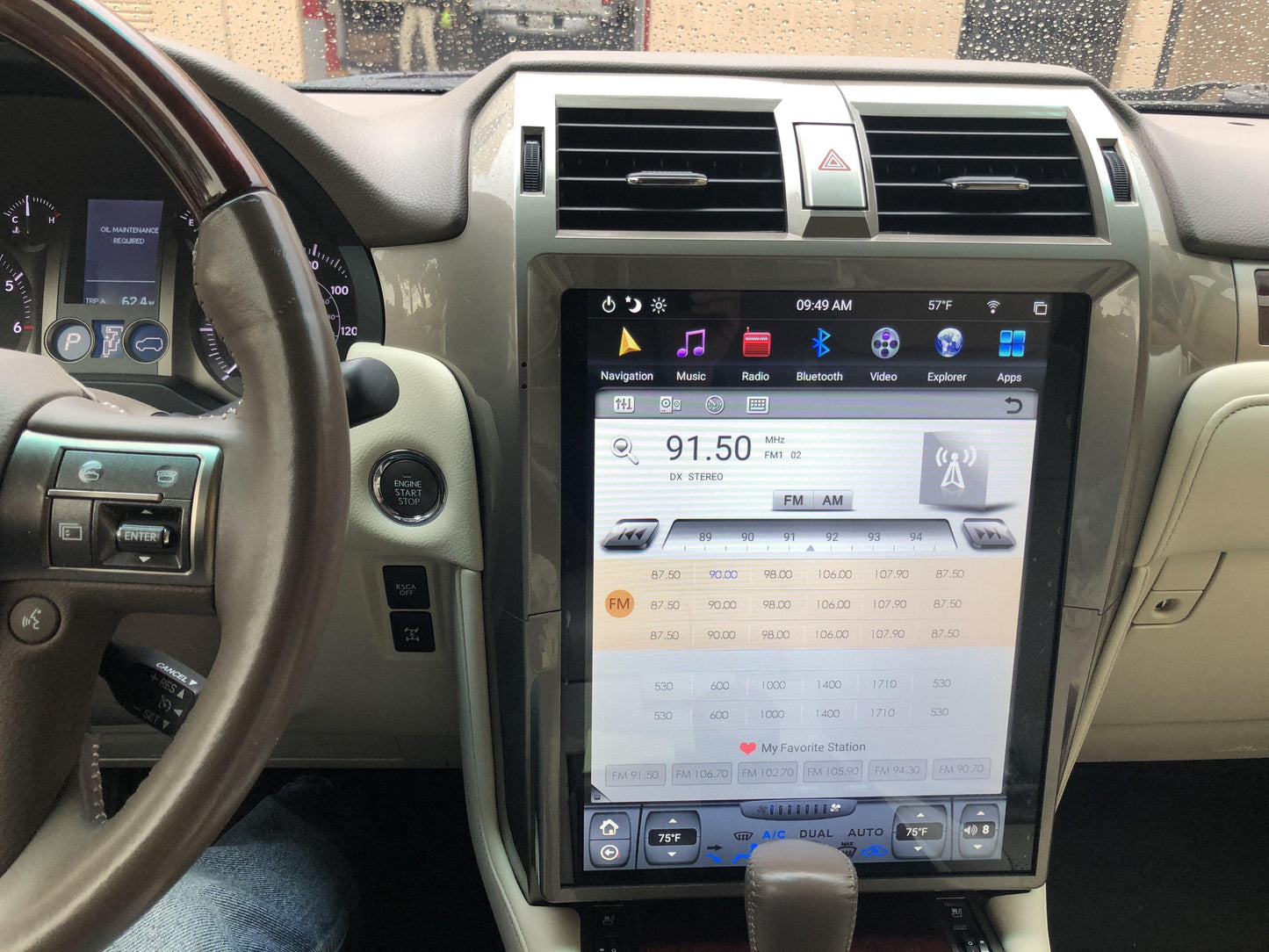 OPEN BOX [ PX6 Six-core ] 15" Android 9 Fast boot Navigation Radio for Lexus GX 400/460 2010 - 2018 - Smart Car Stereo Radio Navigation | In-Dash audio/video players online - Phoenix Automoti