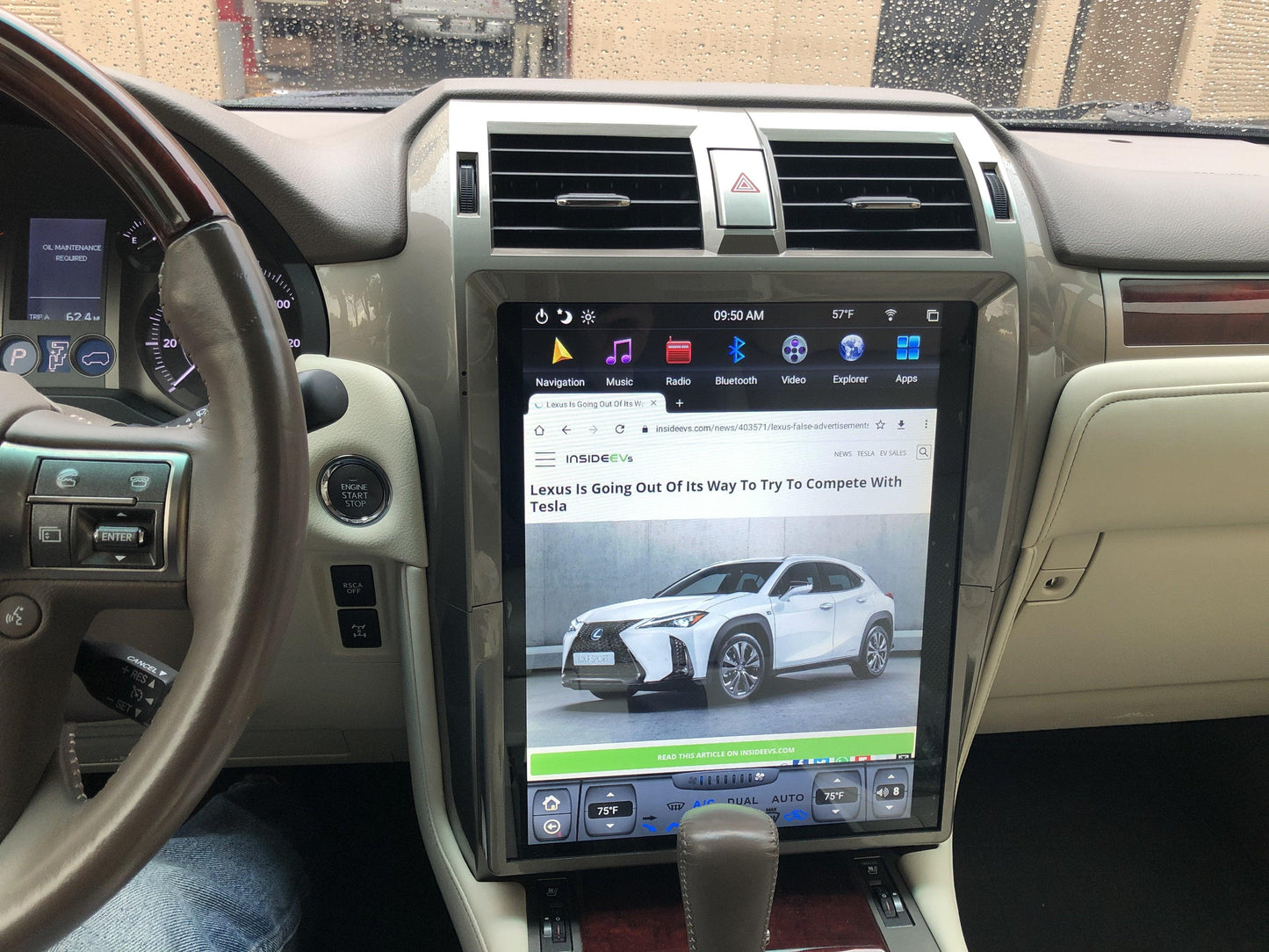 OPEN BOX [ PX6 Six-core ] 15" Android 9 Fast boot Navigation Radio for Lexus GX 400/460 2010 - 2018 - Smart Car Stereo Radio Navigation | In-Dash audio/video players online - Phoenix Automoti